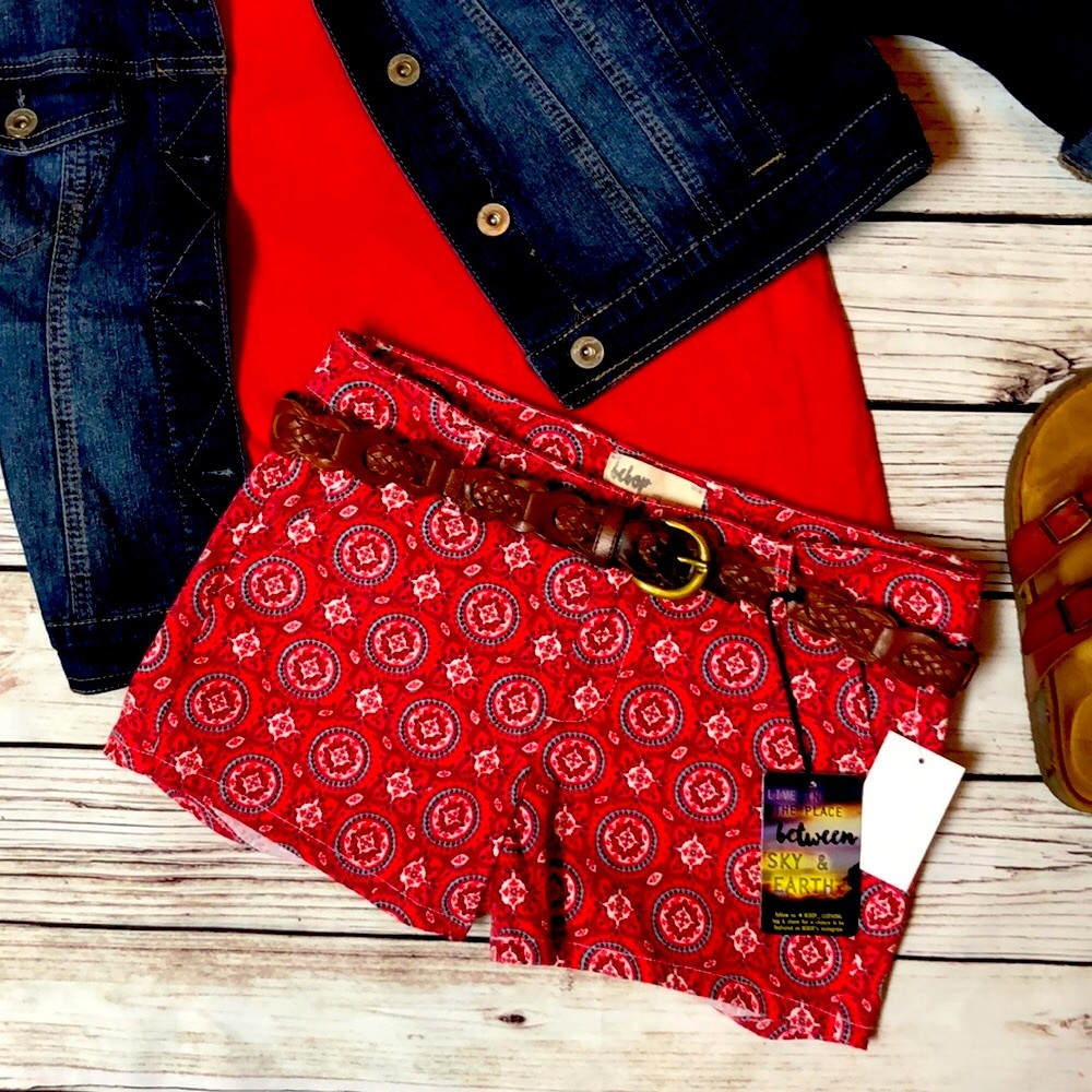 NWT Stretchy Comfort BEBOP Medallion Shorts